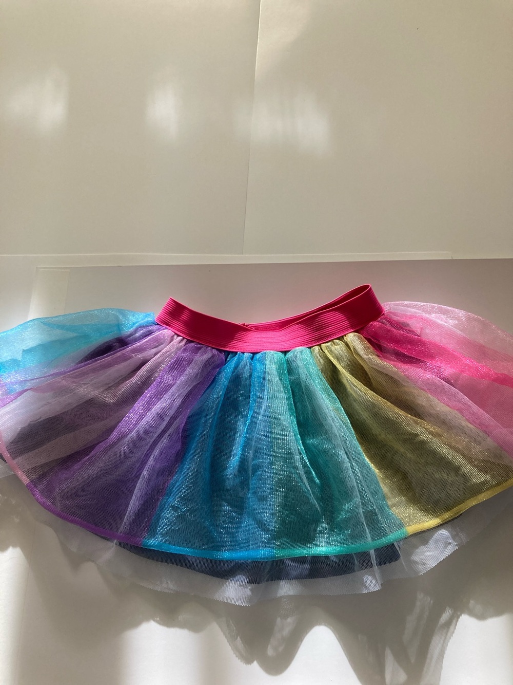 Disney Jr. Minnie Multicolored Rainbow Tulle Skirt. Size 2T